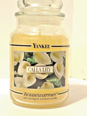 Yankee Candle - CALLA LILY - Discontinued. BLACK BAND. Housewarmer. RARE. New - Image 1 of 4
