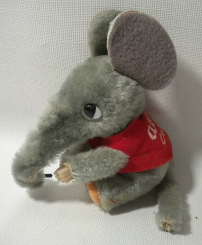 Vintage Alabama Crimson Tide Small Elephant Plush Doll Figure Mini Miniature AL Cover