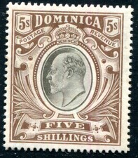 DOMINICA 1907 40 * HOHER SHILLINGWERT SEHR SCHÖN (C4732