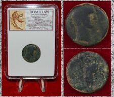 Ancient Roman Empire Coin Of DOMITIAN War God Phanebal Rare Ascalon Judaea Mint!