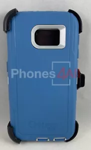 OtterBox Defender w/ Belt Clip & Screen Protector Samsung Galaxy s6- Casual Blue - Picture 1 of 7