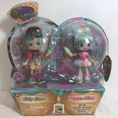 Shopkins Shoppies Peppa Mint & Chip Choc Double Scoop Delight Exclusive Doll 2-P - Image 1 of 4