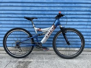 Vintage Trek Y26 Full Suspension Mountain Bike 16" Aluminum Rock Shox 1x Shimano - Picture 1 of 21