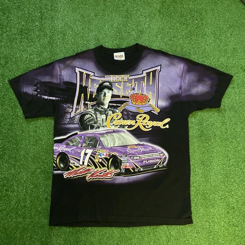 Chase Authentics Matt Kenseth Crown Royal 17 AOP Black Purple Shirt Size XL Cover