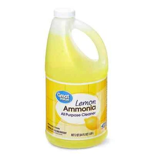 Great Value Ammonia All Purpose Cleaner, Lemon, 64 fl oz - Picture 1 of 6