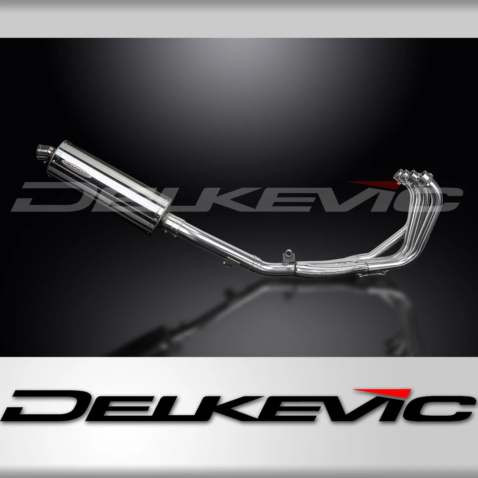 Silenciador de escape completo Honda CBR600 1991-1998 4-1 14" ovalado de acero inoxidable Foto 1 de 4