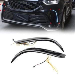 2x Daytime Running Lights Turn Signal Fog Lamp For Toyota Highlander XSE 2021-23 - Picture 1 of 15