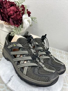 Chaco Outcross Evo 2 Gray Lite Green and Water Shoes Eco Tread Sandal Men's 12 M - Picture 1 of 12