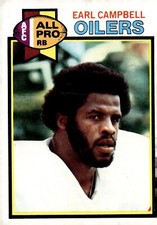 1979 Topps Earl Campbell RC #390 Rookie Card All Pro Houston Oilers