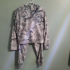 Girls SO Gray and White Super Soft Cozy Jogger Set - Size 14/16  XL - Picture 1 of 7