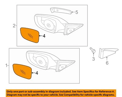 Espejos retrovisores exteriores HYUNDAI OEM Veloster-puerta delantera-espejo cristal derecho 876213X530 Foto 1 de 2