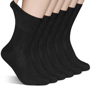 Extra Wide Socks for Swollen Feet-6 Pairs Extra Wide Diabetic Socks Men Women US - Picture 1 of 7