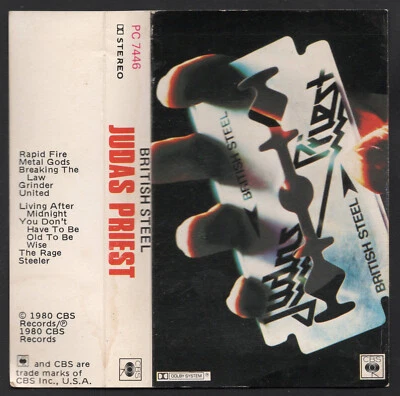 1980 MUSIC AUDIO CASSETTE TAPE [ALBUM: BRITISH STEEL] GROUP: JUDAS PRIEST (AUST) - Image 1 of 4