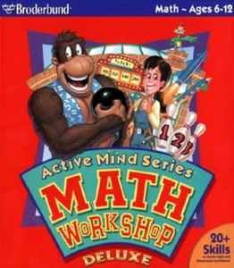 Math Workshop Deluxe PC MAC CD learn add subtract estimate fraction pattern game - Picture 1 of 1