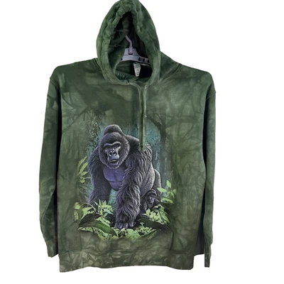 Sudadera con Capucha The Mountain Tie-Dye Gorilla Adulto Talla S/M Verde Foto 1 de 4