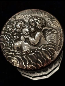 ANTIKE UNGER BROS JUGENDSTIL STERLING SCHMINKKOMMODE GLAS LIEBESTRAUM "NEUWERTIG" - Bild 1 von 21