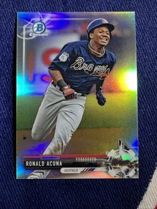 2017 Bowman Draft - Cromo Ronald Acuña Jr. #BDC-39 Rifrattore (RC) - Foto 1 di 3