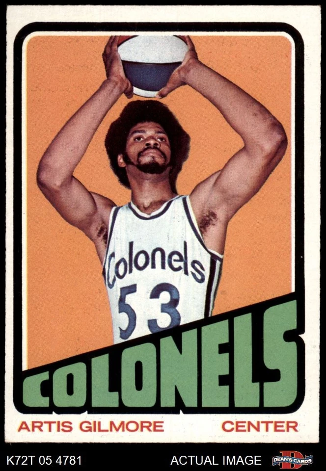 1972 Topps #180 Artis Gilmore  Colonels RC HOF Jacksonville University 4 - VG/EX - Image 1 of 1