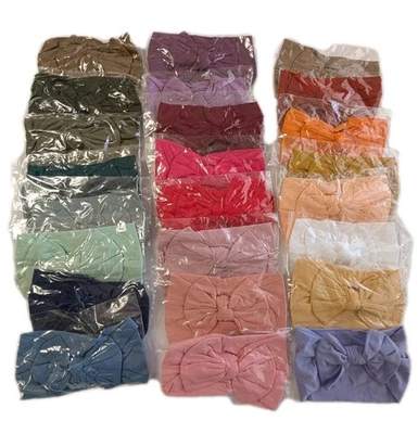24 PIEZAS Diademas de Nylon para Bebés Diademas Diademas Lazo para Cabello Elástico para Bebés Niñas Recién Nacidos... Foto 1 de 4
