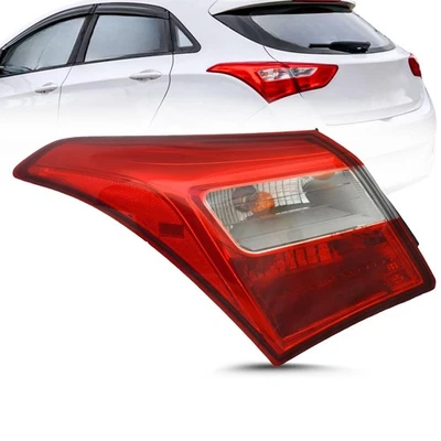 Luz trasera con bombillas para Hyundai Elantra GT 2013-2017, exterior izquierda/lado del conductor Foto 1 de 4