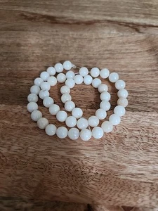 Smooth Light Yellow Angelite Stone Beads 8mm - 15.5" Strand - Picture 1 of 4