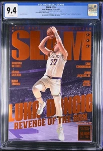 2025 SLAM Magazine #255 Luka Doncic LA Lakers Orange Metal #52/362 CGC 9.4 - Bild 1 von 2