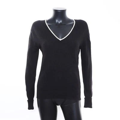 CHANEL COCO Mark Size:40 V-neck 97A sweater  black  WS7428 - Image 1 of 4