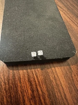 Preciosos aretes de diamantes talla princesa de oro blanco de 14K de 3 mm vintage Estate Foto 1 de 4