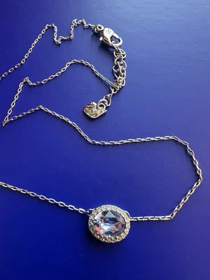 collana swarovski argento blu - Immagine 1 di 4