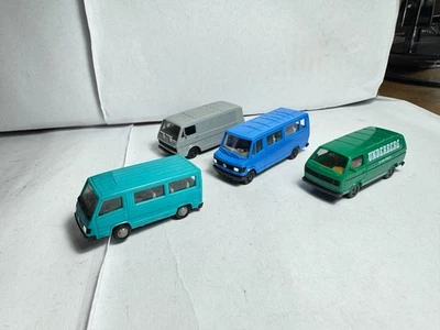 Herpa 1:87 H0 Mercedes-Benz 100 D 207 D VW LT Bus T3 Underberg - Immagine 1 di 4