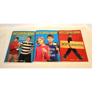 Lot of 3 Encyclopedia Brown Books Paperback Donald J. Sobol - Imagen 1 de 4
