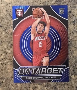 Reed Sheppard 2024 Totally Certified #12 On Target Blue Mirror RC /265 Nice π - Picture 1 of 7