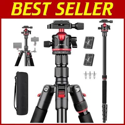 78" Professional Camera Tripod & Monopod - Image 1 of 4