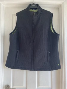 Dash Women’s Body Warmer Size 22 Black Sleeveless Padded Zip Pockets - Picture 1 of 10