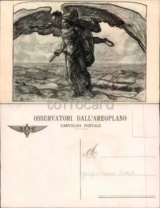 REGIA MARINA-AUTORE BISTOLFI-OSSERVATORI DALL'AEROPLANO-D17-13 - Picture 1 of 1