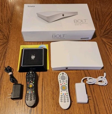 TiVo Bolt DVR 500GB 4K UHD Media Streaming TCD849500 And TiVo Mini In Box  - Image 1 of 4