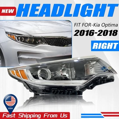 Proyector halógeno para Kia Optima 2016-2018 sin LED DRL faro pasajero derecho Foto 1 de 4