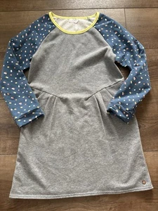 435 by Matilda Jane Girl's Weekend With You Gray Long Sleeve Polka Dot Dress 16 - Picture 1 of 4