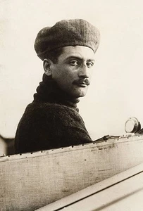 Pionero francés aviador Roland Garros c1910 1 foto antigua de historia de la aviación - Imagen 1 de 1