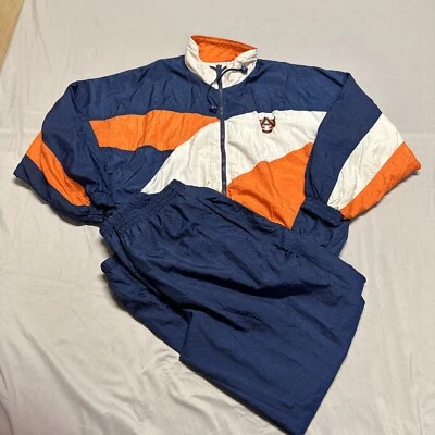 Vintage Auburn Tigers Tracksuit Size Medium 80s Master Graphics Sportswear - Image 1 of 4