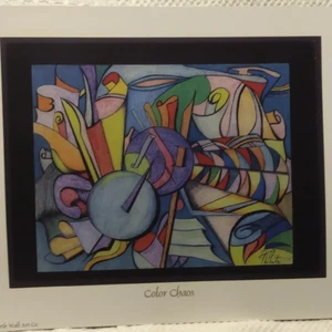 art print 11 x 14 unframed Tari White Color Chaos - Picture 1 of 4