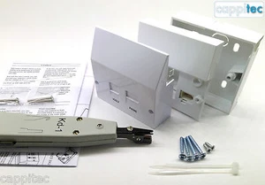 Prise téléphonique principale type BT OPENREACH NTE5 + BOÎTE + OUTIL + FILTRE VDSL2/ADSL - Photo 1/4