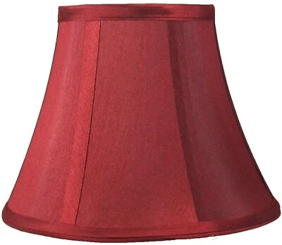 Softback Bell Lampshade, Faux Silk, 5"x 9"x 7",  Spider-Fitter, Many colors - Image 1 of 2