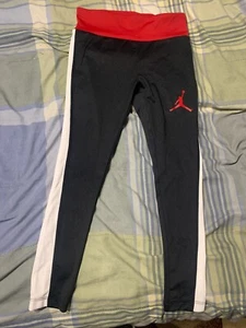 GIRLS NiKE GYM RED BLACK  Jordan Pants/leggings 45B753-H24 Size Small S - Picture 1 of 5