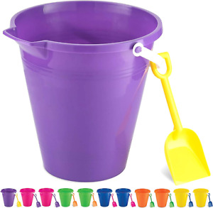 9" Large Sand Bucket with Shovel Beach Buckets Beach Toys Kids & Toddlers