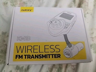 Nulaxy Inalámbrico En Coche Bluetooth Transmisor FM Radio Adaptador Kit Coche W 1.44" Foto 1 de 4
