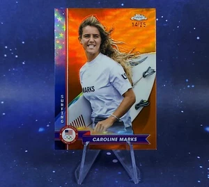 Caroline Marks/25 2024 Topps Cromo Equipo Olímpico EE. UU. Surf Naranja Refractor - Imagen 1 de 13