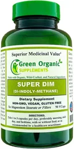 Green Organic Super DIM Diindolylmethane 90 Vegan Capsules Non-GMO & Gluten Free - Picture 1 of 1