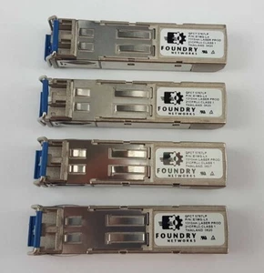 Lot of 4 Foundry Networks (E1MG-LX) Network Adapter Transceiver - Picture 1 of 4
