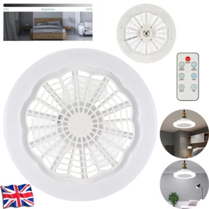 LED Ceiling Light Fan Dimmable Chandelier Lamp + Remote Control for Living Room - Picture 1 of 11
